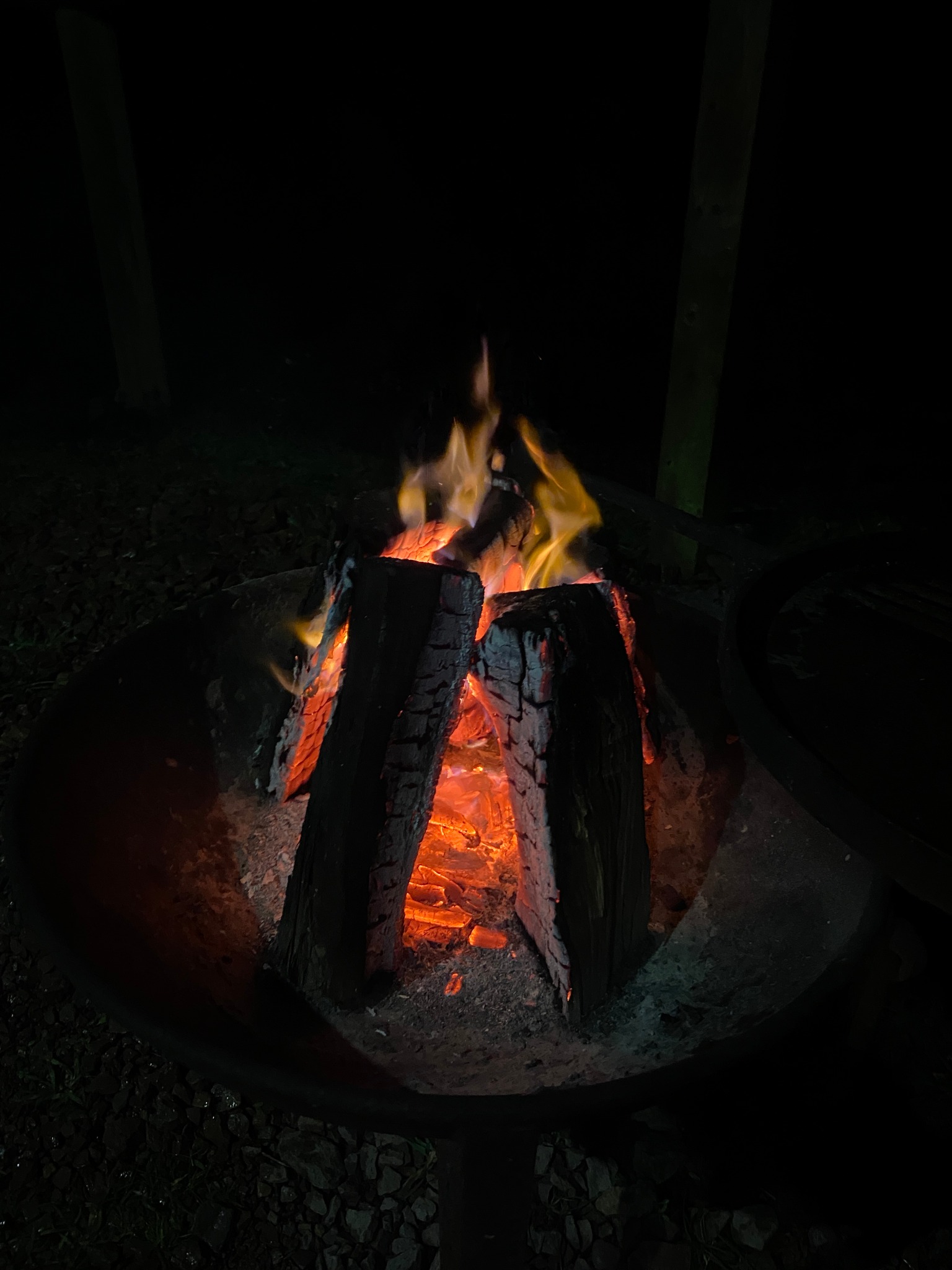 A fire during The Foundation residential