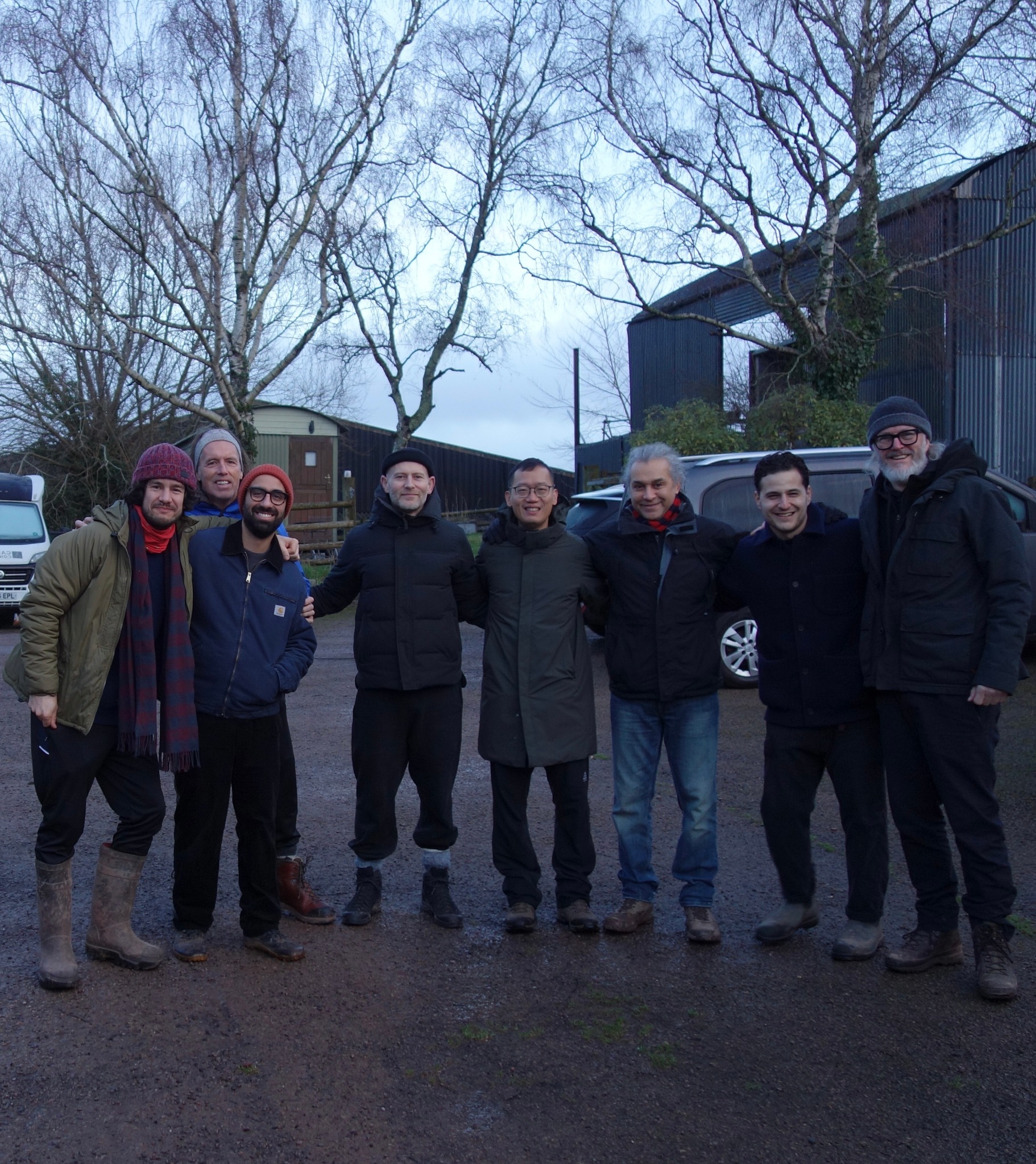 Men from The Foundation gathered together outdoors